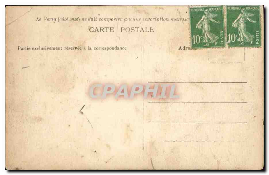 Folklore - Costumes - Bretagne - Vieux Breton du faouet - small tear - CPA  — Verso