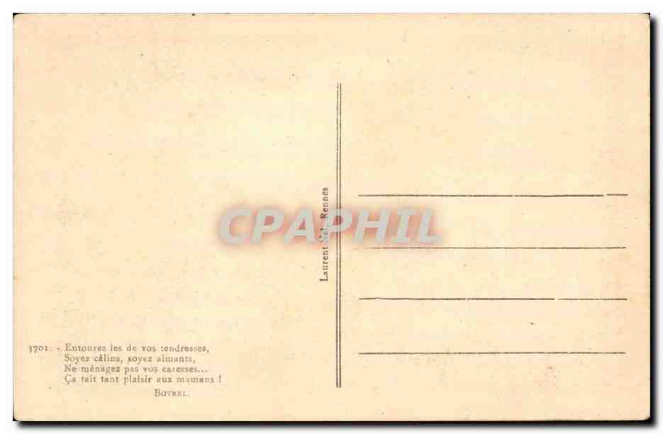 Folklore - Costumes - Enfants - Bretagne - Botrel - CPA  — Verso