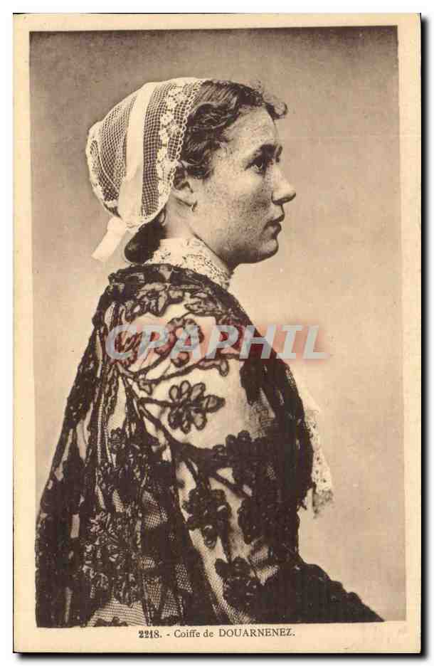 Folklore - Costumes - Coiffe de Douarnenez - CPA 
