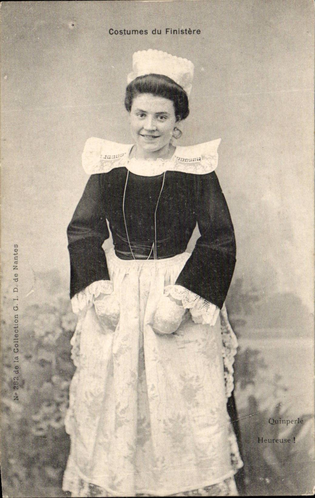 Folklore - Costumes - Costume de Finistere - CPA 