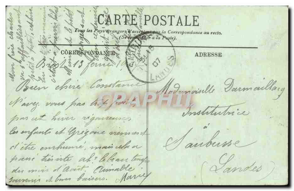 Folklore - Costumes - Jeunes Bretons - Enfants - Bretagne - CPA  — Verso
