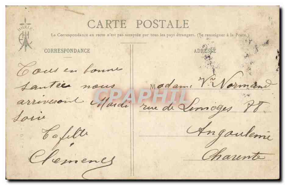 Folklore - Costumes - Enfants - Bretagne - En Revenant des Noces - CPA  — Verso