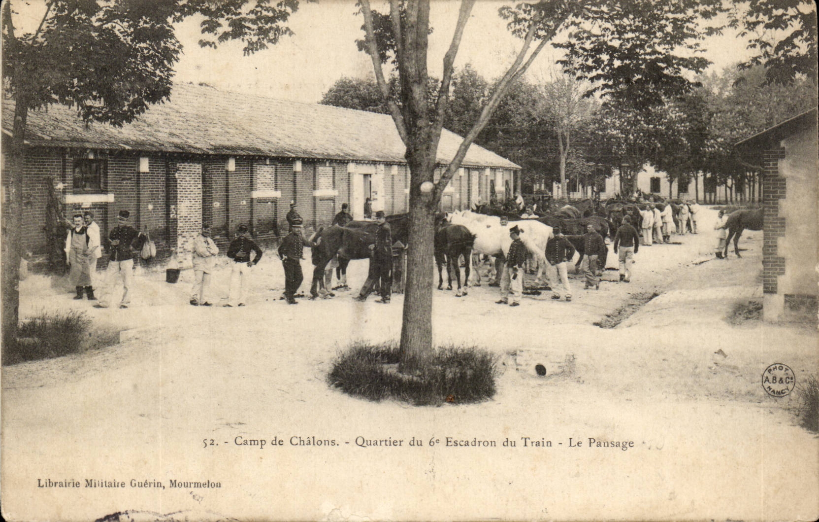 Camp de Chalons - Quartier de 6 Escadrons du Train - Le Pausage - CPA 