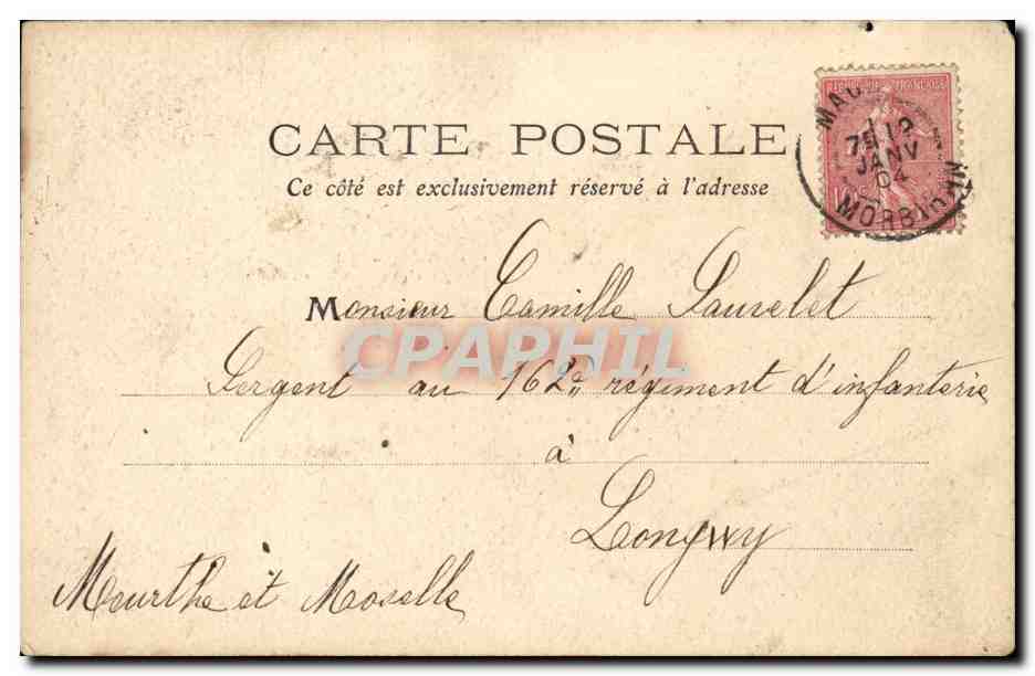 CPA Les coiffes Bretonnes Finistere Bretagne Pont Aven (folklore costume) — Verso