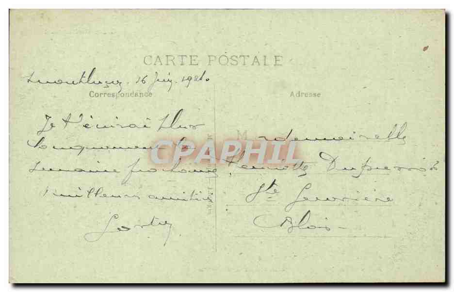 CPA Le Bourbonnais Les Commeres (folklore costume) — Verso