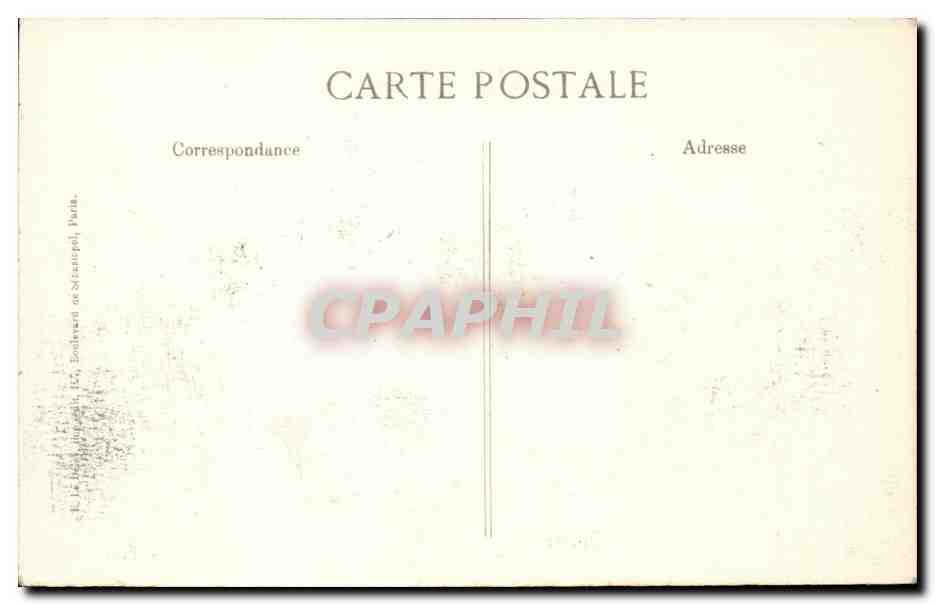 Explosion de Saint-Denis — 4 Mars 1916 — Voiture automobile sur la route — Vina, Paris — Verso