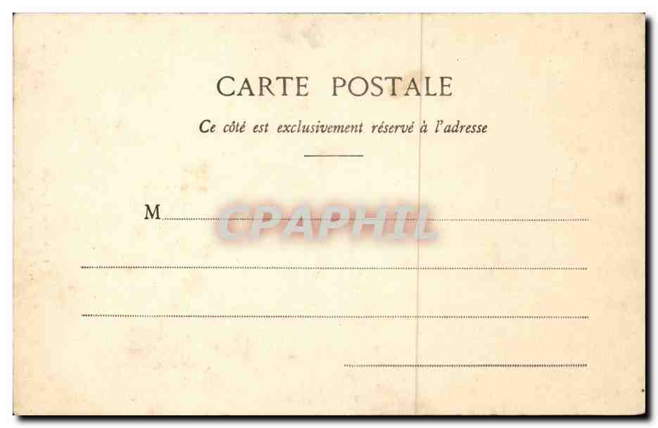 CPA L'amour en Bretagne Escarmouche (folklore costume) — Verso