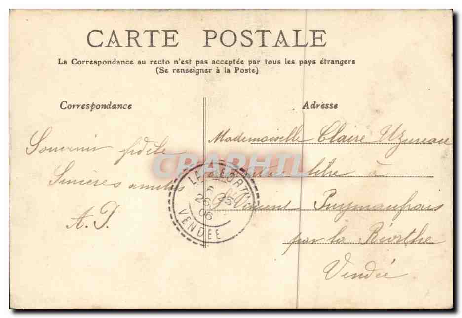 CPA L'amour en Bretagne Idylle bretonne (folklore costume) — Verso