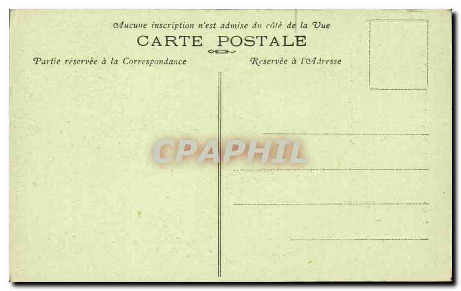 CPA les chansons de Jean Rameau Le parrain (folklore costume) — Verso