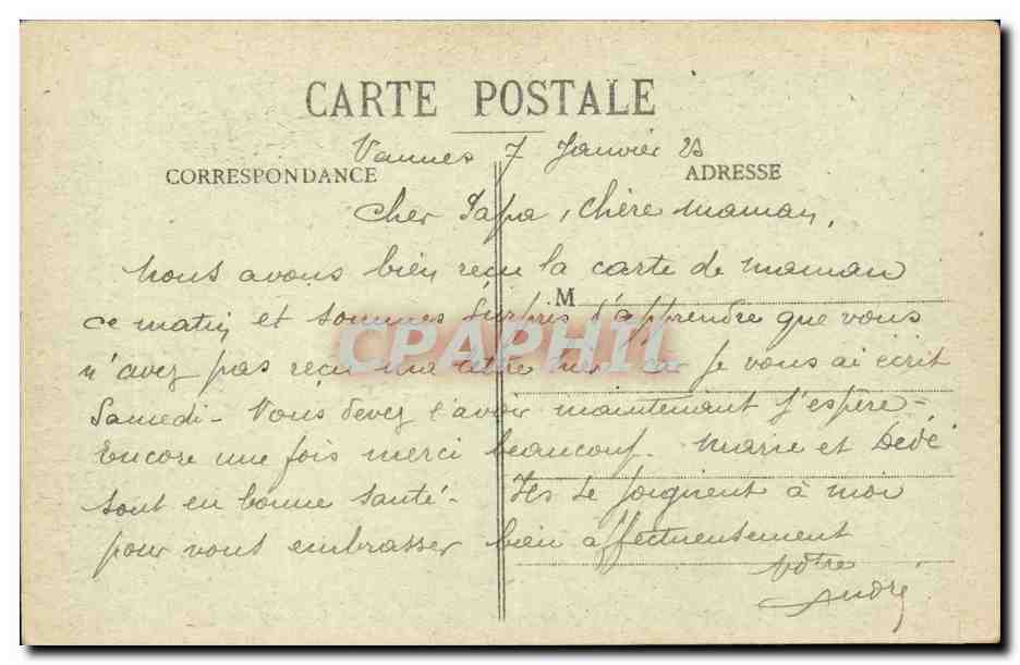 Folklore - Costumes - La Popote des Petiots - enfant - bebe - CPA  — Verso
