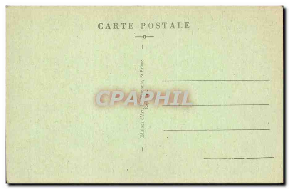 Folklore - Costumes - Bretagne - Lits clos - CPA  — Verso
