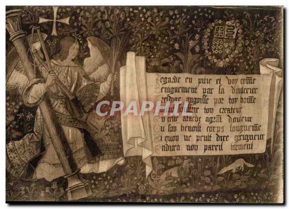 Angers - Musee de l'Ancien Eveche -Tapisserie - Tapestry - Ange CPA 