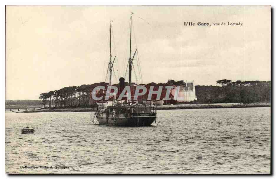 Ile Garo - Vue du Loctudy CPA 