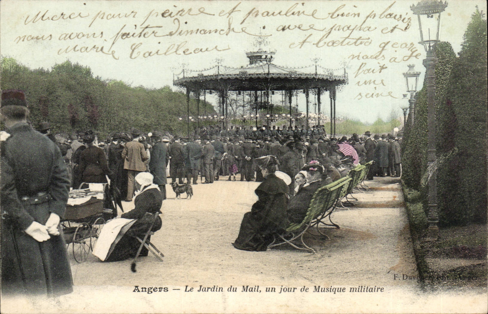 Angers - Le Jardin du Mail - Un Jour du Musique Militaire CPA 