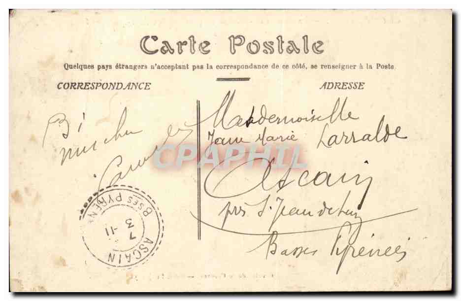 Courbevoie - La Caserne - Batiment Principale et Batiment du Fond CPA  — Rückseite