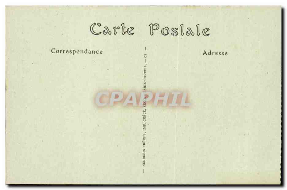 Coucy-le-Château — nach Bombardement durch französische Flugzeuge am 2.–3. August 1916 — JND Hot. — Rückseite