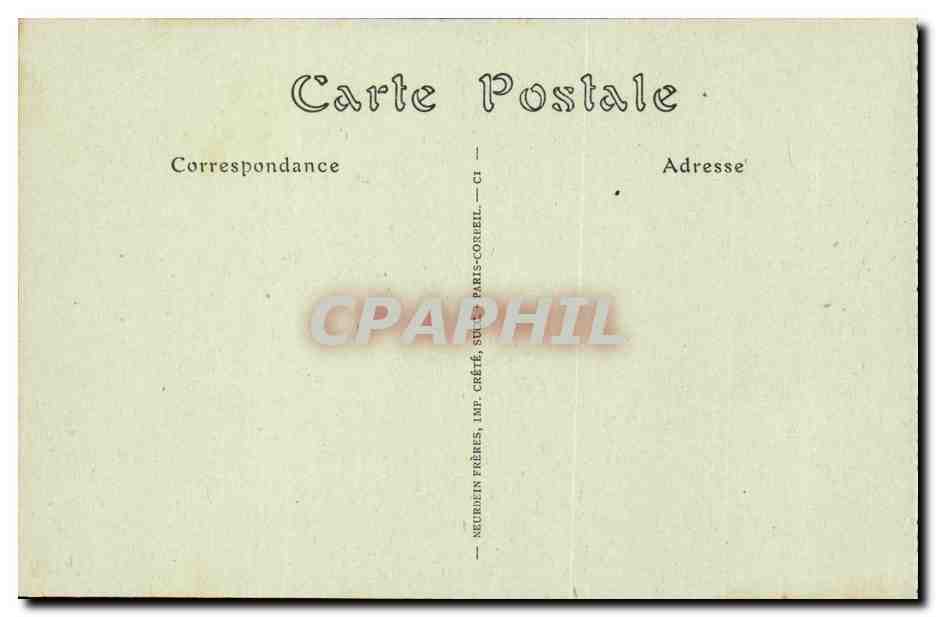 Coucy le Chateau - Enlevement du Bourdon - L'Hotel de Ville - 1916 CPA  — Rückseite