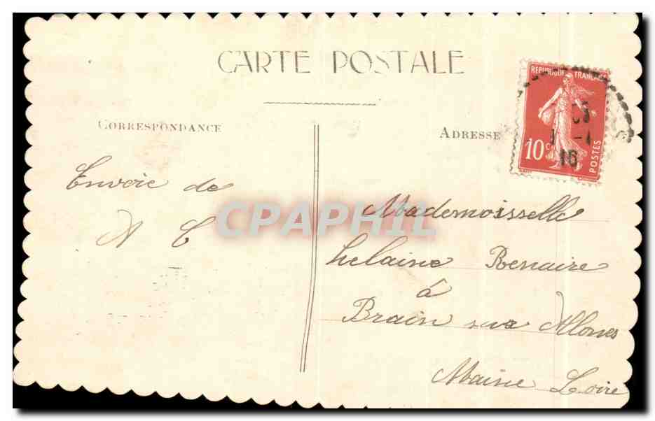 Fleurs - Flowers - Je Porte Bonheur - CPA  — Verso