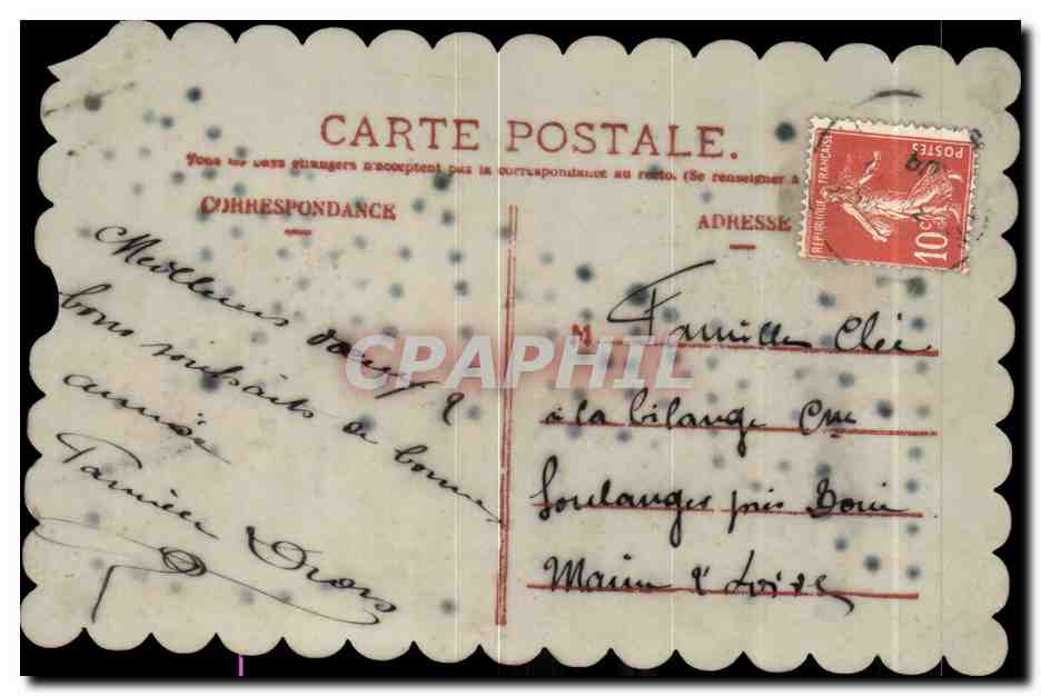 Fetes - Fleurs - Flowers - Bonne Annee - CPA — Rückseite