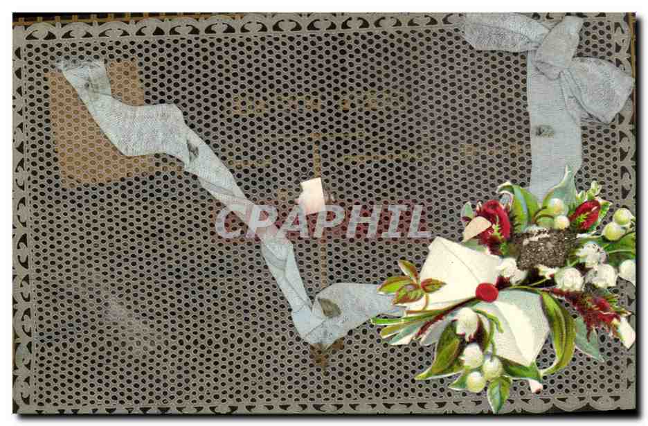 Bouquet de fleurs — décoratif — éditeur inconnu, n° de série non visible