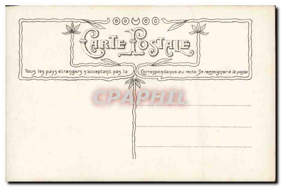 Fantaisie - Enfant - Le Figaro - Journal - newspaper - feathered pen - CPA  — Rückseite