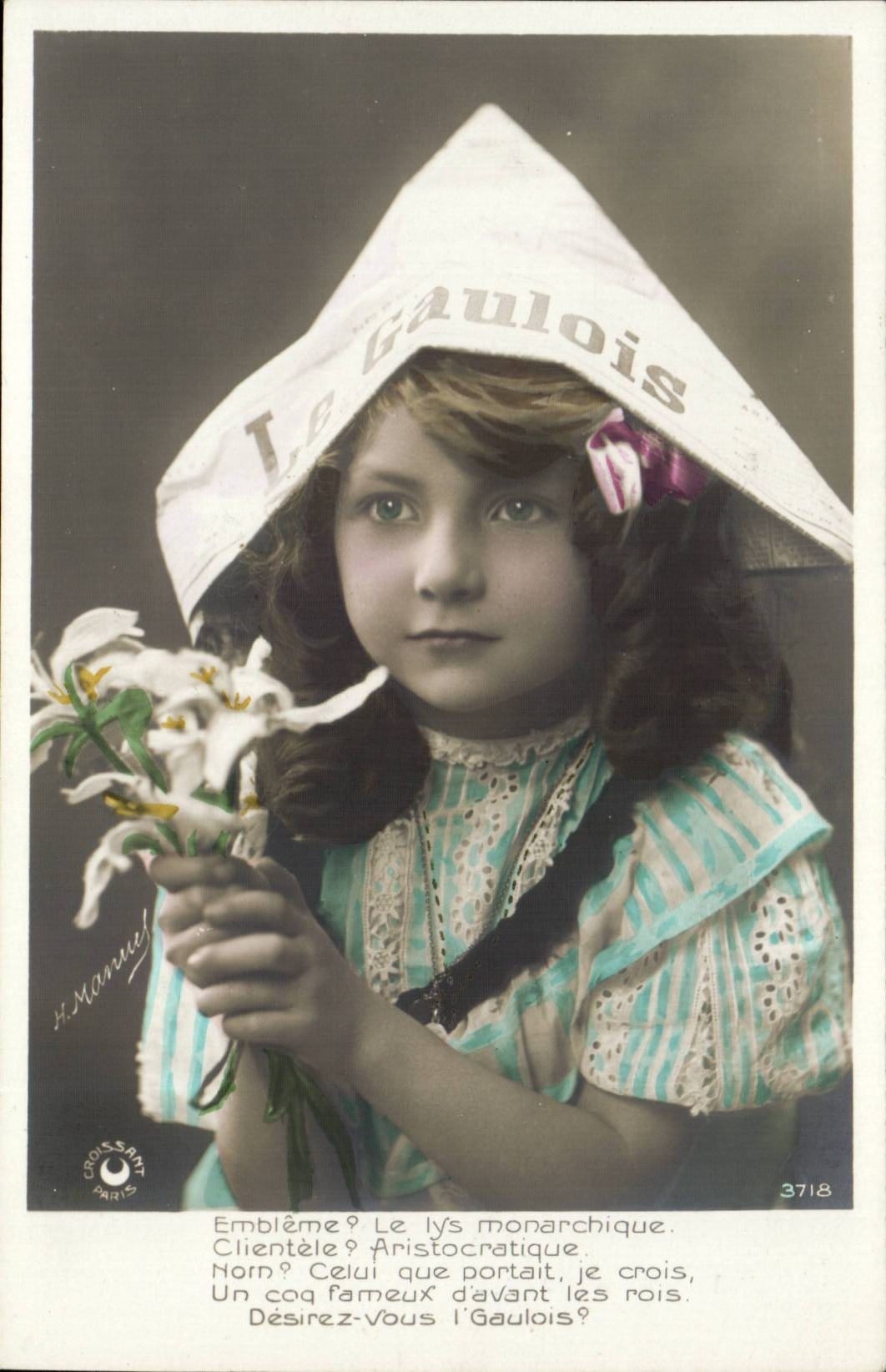 Fantaisie - Enfant - Le Gaulois - Journal - newspaper - CPA 