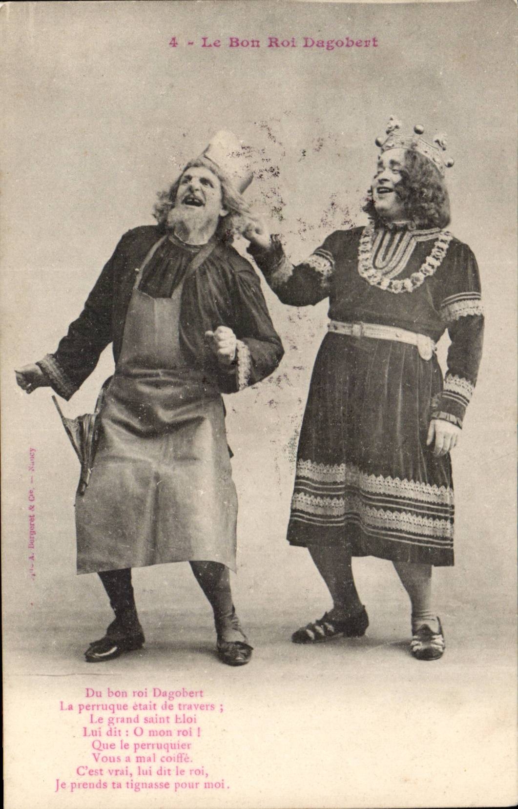 Folklore - Personnages - Le Bon Roi Dagobert - Humour - CPA 