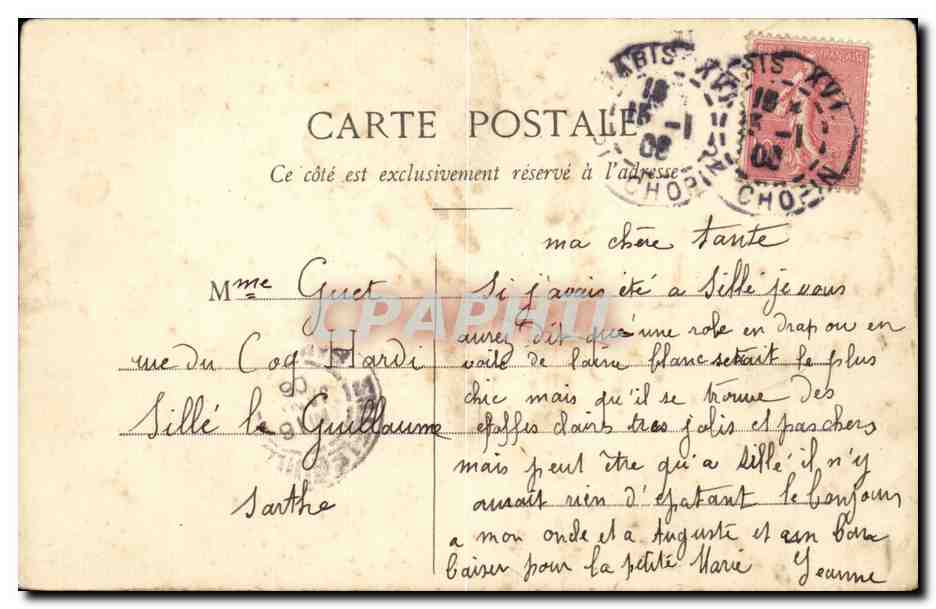 Fantaisie - Enfant Adorable Child with curly hair - CPA  — Verso