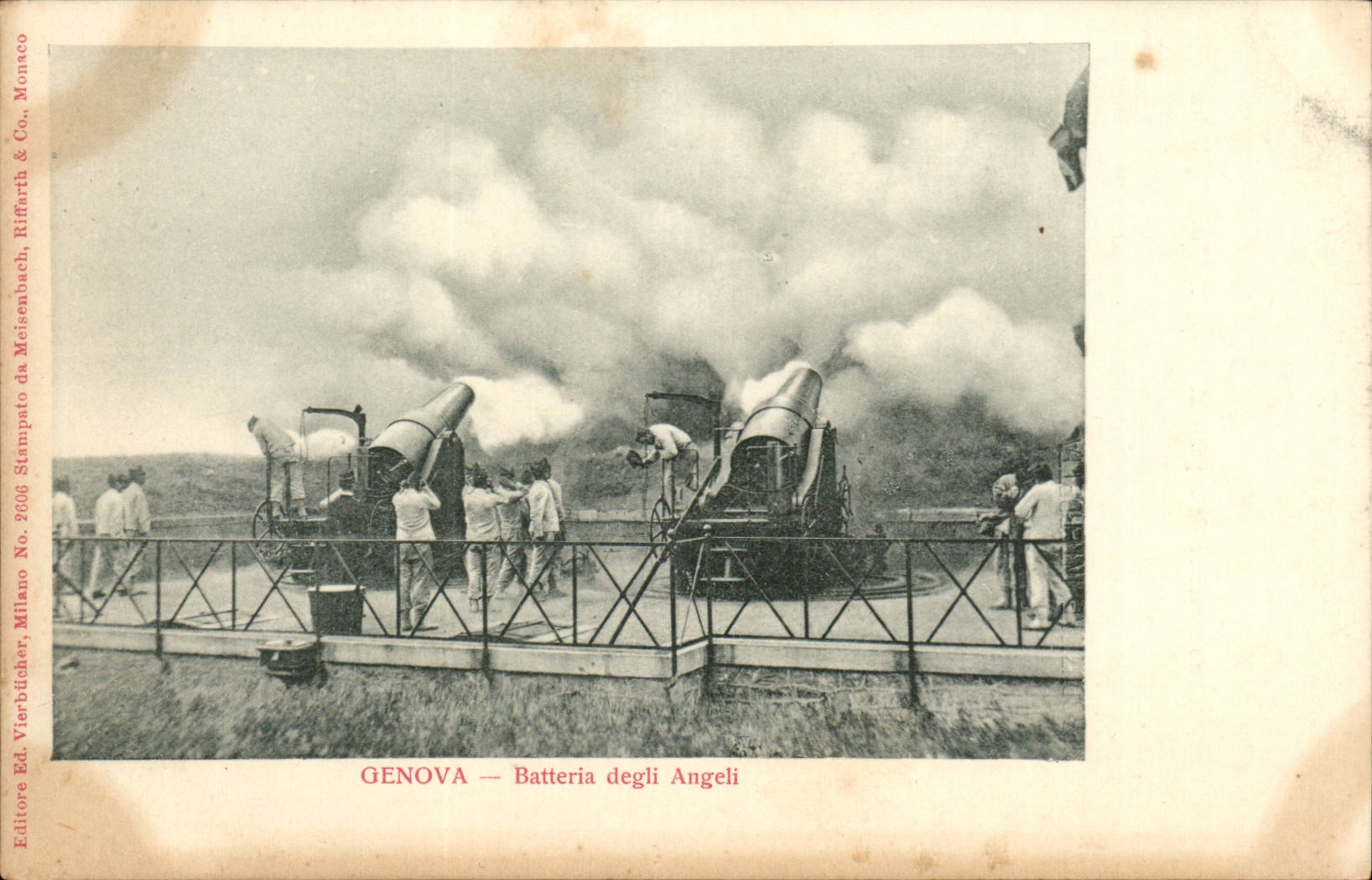 Genoa - Genova - Italie - Italia - batteria degli Angeli - CPA 
