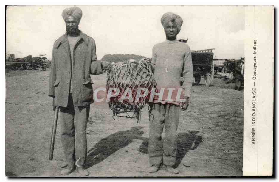 Militaria - Armee Indio Anglaise - Convoyeurs Indiens - India - CPA 