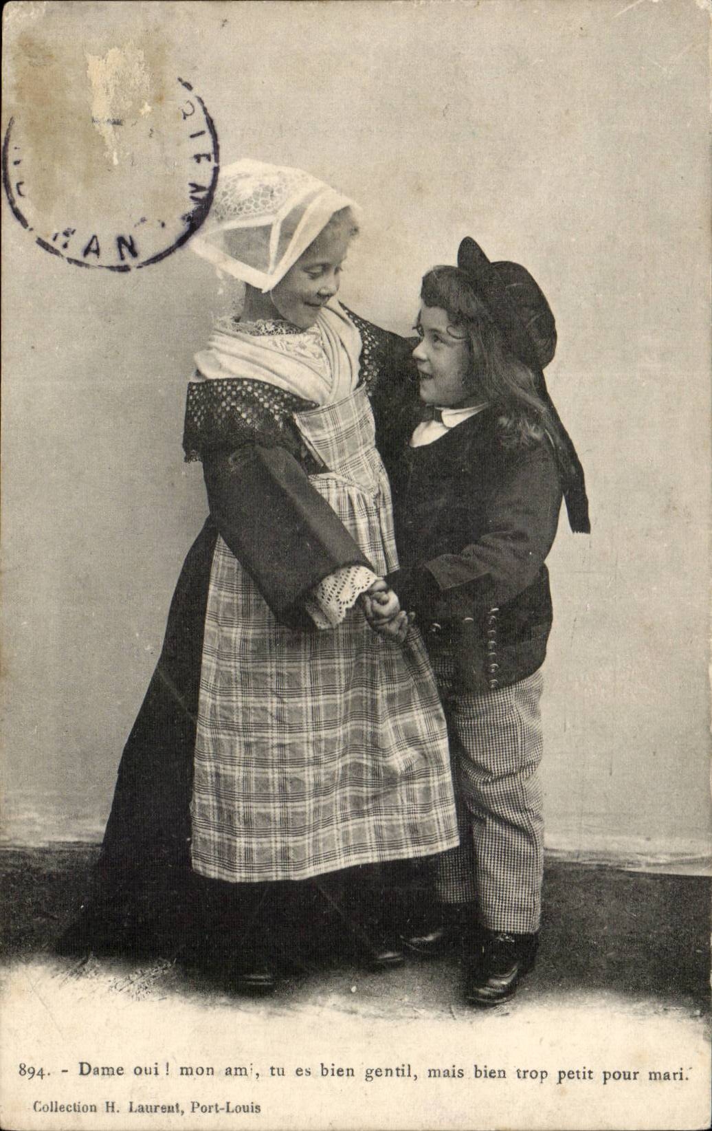 Fantaisie - Dame oui mon ami ! - Enfants - Adorable Children - CPA 