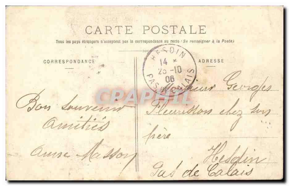 Fantaisie - Dame oui mon ami ! - Enfants - Adorable Children - CPA  — Rückseite
