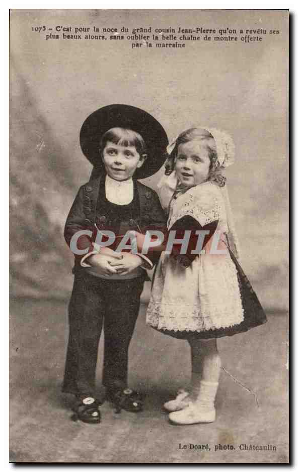 Fantaisie - C'est pour la Noce du grand cousin Jean Pierre - Enfants - Adorable Children - CPA 
