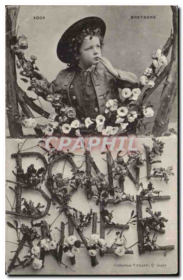 Folklore - Costumes - En Bretagne - Bonne Annee - CPA 