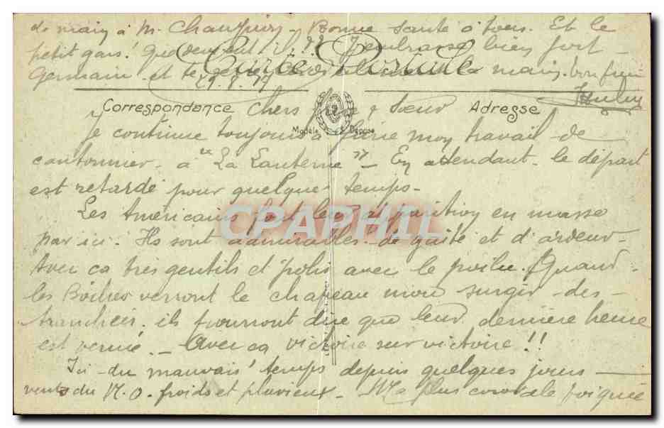 Chalons sur Marne - Caserne Dulerire - 29 Chasseurs - CPA  — Verso