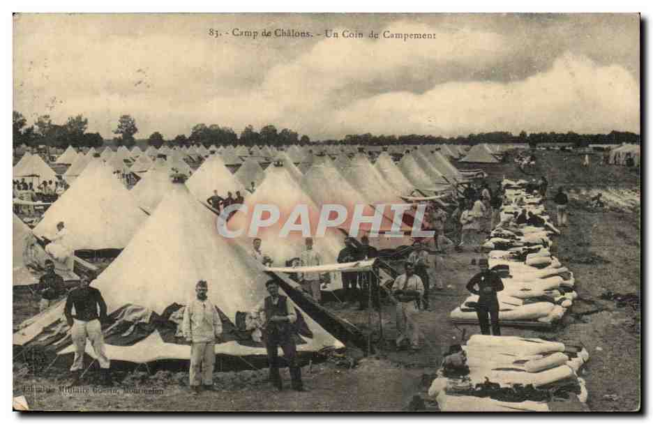 Camp de Chalons - Un Coin de Campement - CPA 