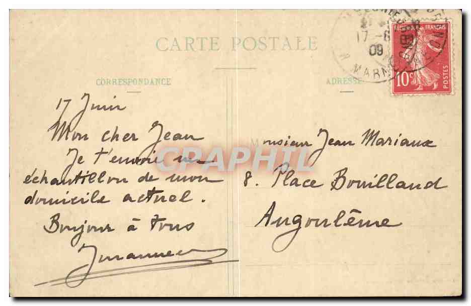 Camp de Chalons - Un Coin de Campement - CPA  — Back