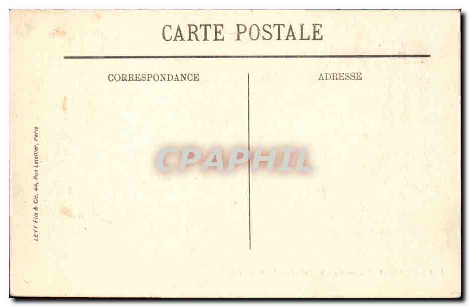 Cherbourg - Caserne Briere de l'Isle - CPA  — Rückseite