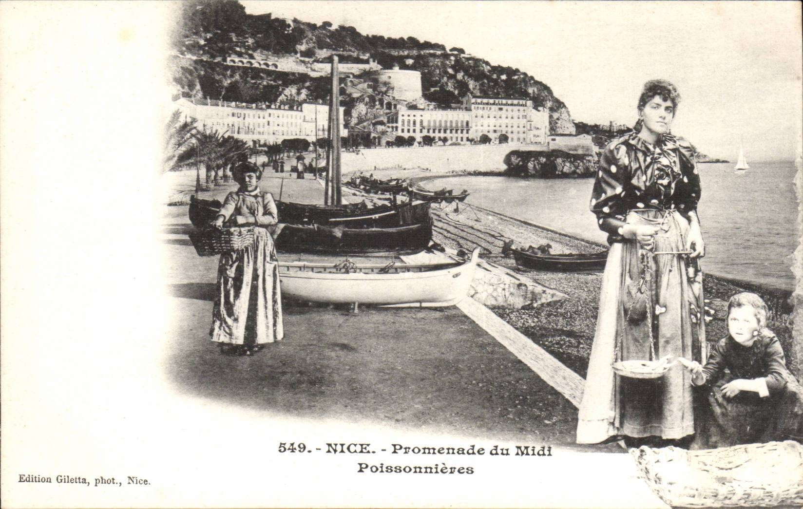 Nice - Gare du Midi - Poissonnieres - Femme - La Peche - CPA 