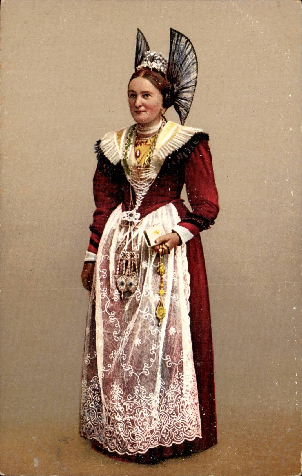 Folklore - Costumes - Allemagne- Deutschland - Appenzellerin - processionstracht CPA 
