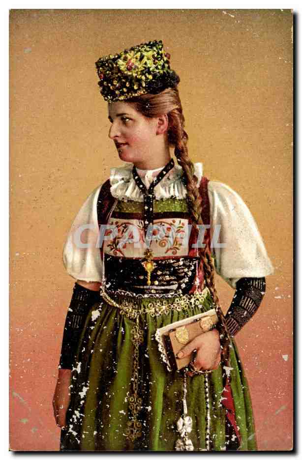 Lucerne - Luzern - Braut aus Sursee - Folklore - Costumes - Suisse - Schweiz CPA 