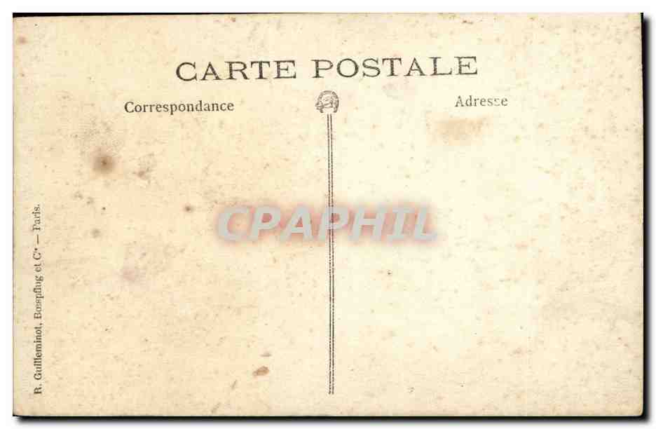 Militaria - Sodat - Soldier leaning againt podium - CPA  — Rückseite