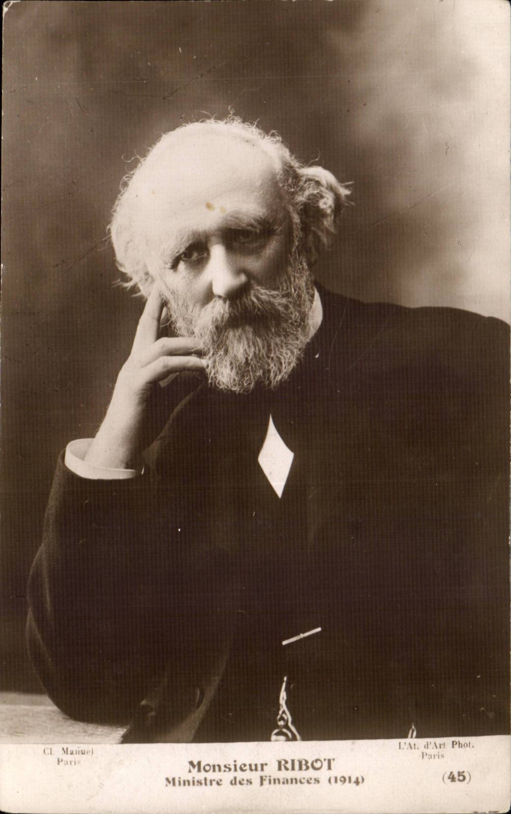 Banques - Monsieur Ribot - Ministre de Finances - 1914 - CPA 