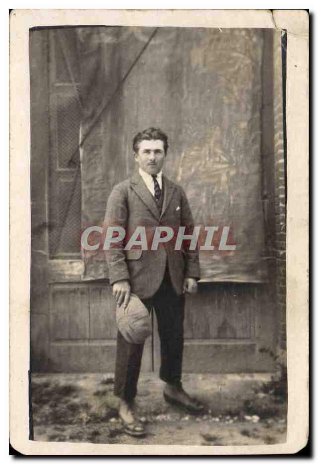 CARTE PHOTO Homme (costume folklore)