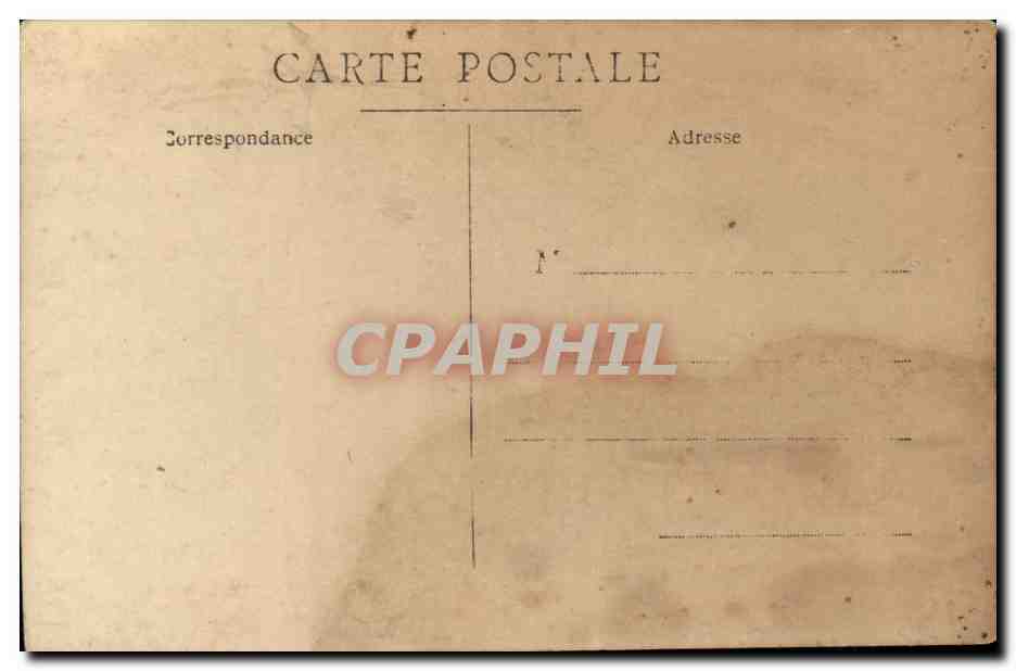 CARTE PHOTO Homme a moustache (costume folklore) — Verso