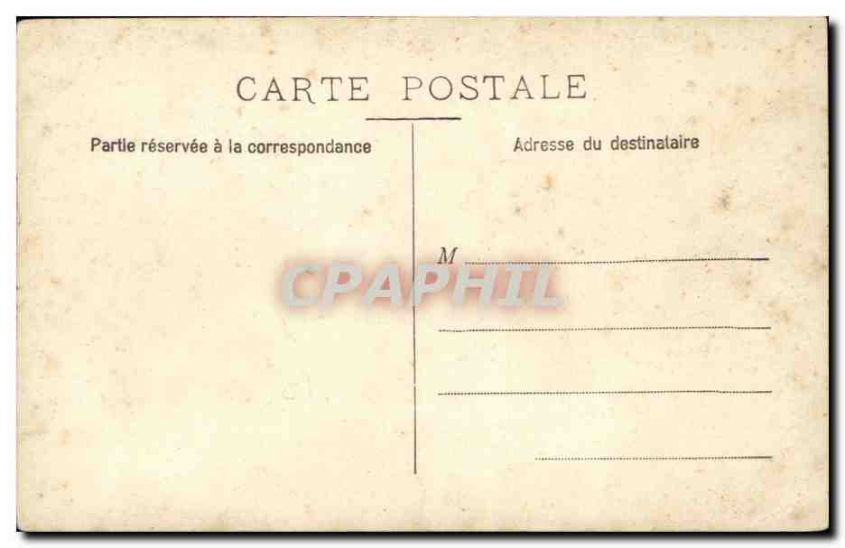 CARTE PHOTO Homme en chaise longue — Rückseite