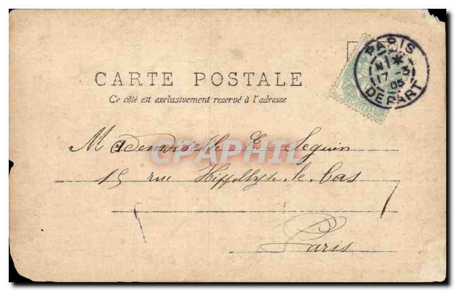 CPA FAntaisie Il la voit et se sent trahi — Verso