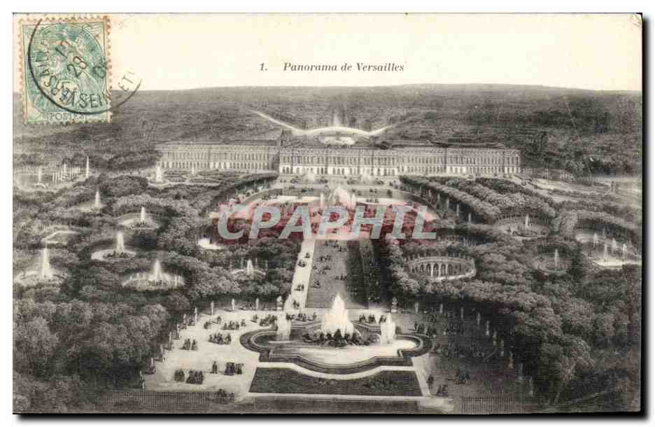 Versailles - Panorama - CPA 