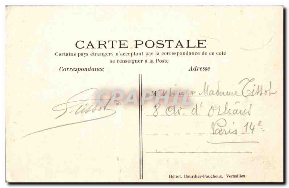 Versailles - Panorama - CPA  — Verso