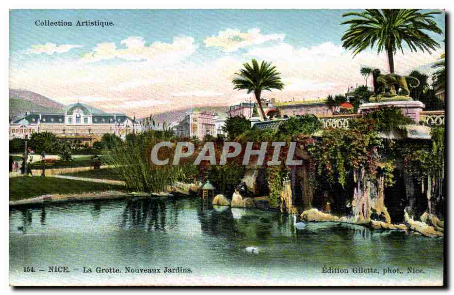 Nice - La Grotte - Nouveaux Jardins - CPA 
